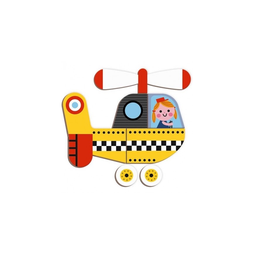 Janod - Magnetic interactive kit MAGNETIBOOK transportmedel