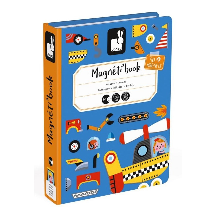 Janod - Magnetic interactive kit MAGNETIBOOK transportmedel