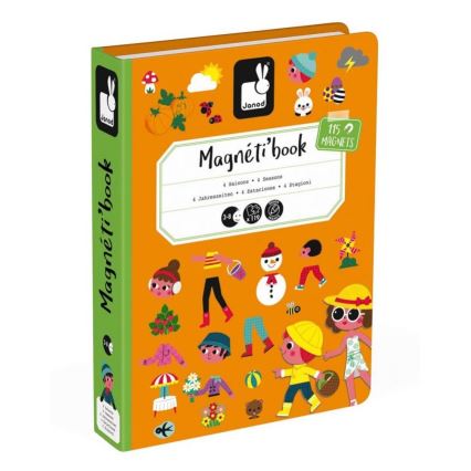Janod - Magnetiskt interaktivt set MAGNETIBOOK Årets säsonger