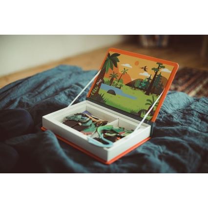 Janod - Magnetiskt interaktivt set MAGNETIBOOK dinosaurier