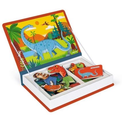 Janod - Magnetiskt interaktivt set MAGNETIBOOK dinosaurier