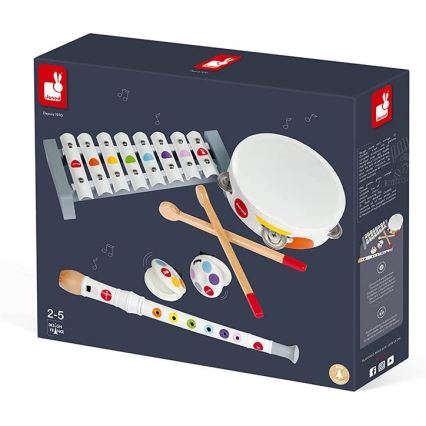 Janod - Set med musikinstrument CONFETTI