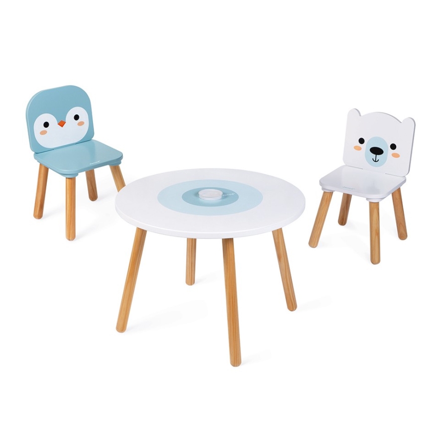 Janod - Träbord med stolar