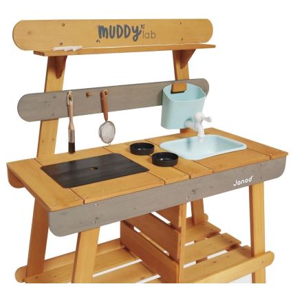 Janod - Träkök för utomhusbruk MUDDY LAB