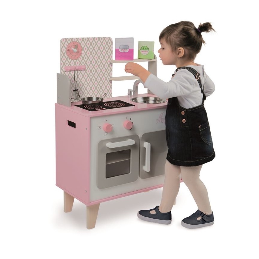 Janod - Träkök MACARON rosa