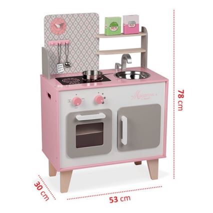 Janod - Träkök MACARON rosa