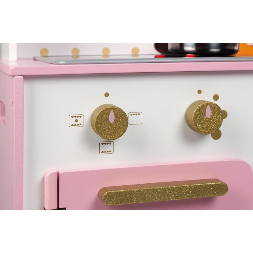 Janod - Träkök med LED-kokplattor CANDY CHIC