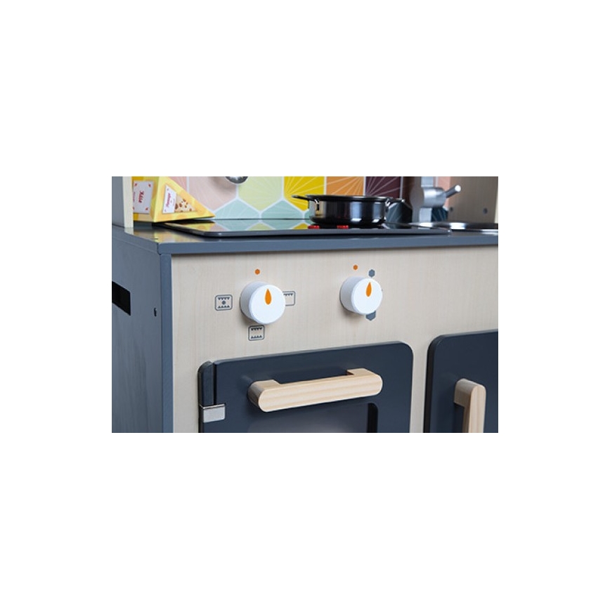 Janod - Träkök med LED-spis MOZAIC 2xLR6