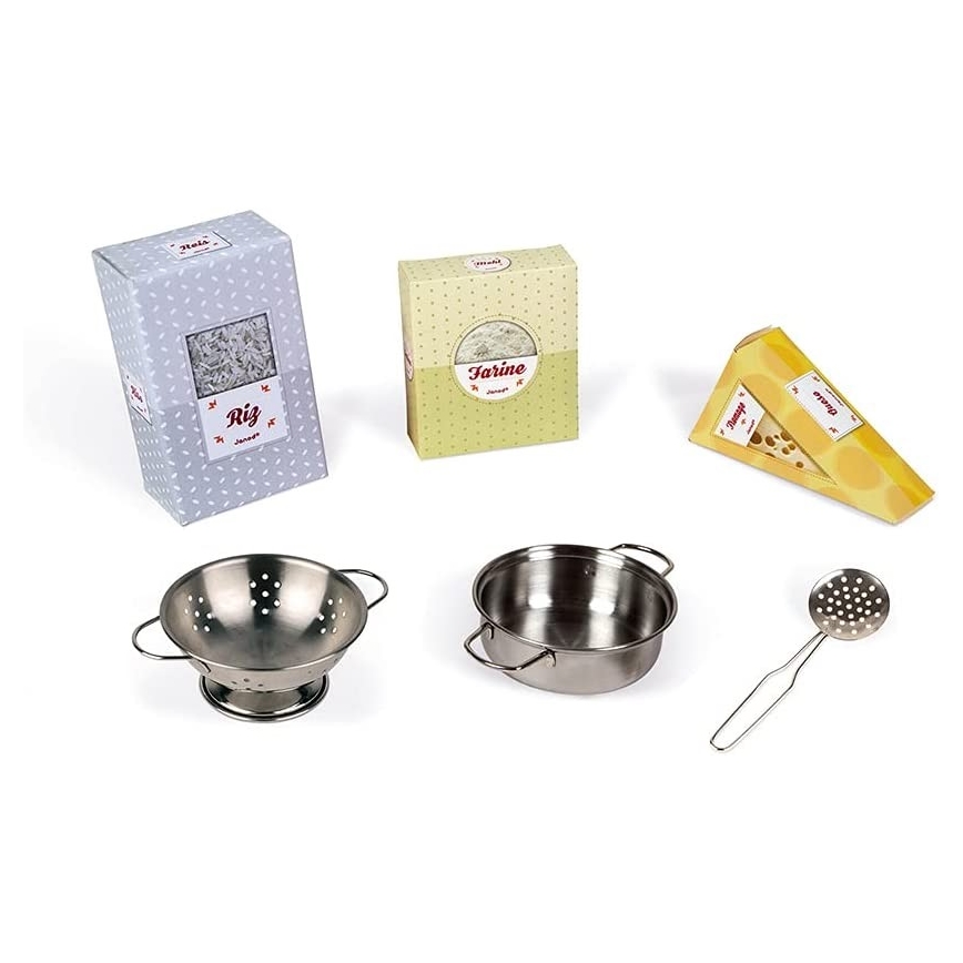 Janod - Träkök med LED-spis MOZAIC 2xLR6