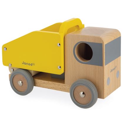 Janod - Wooden excavator och truck BOLID