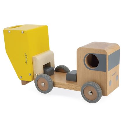 Janod - Wooden excavator och truck BOLID