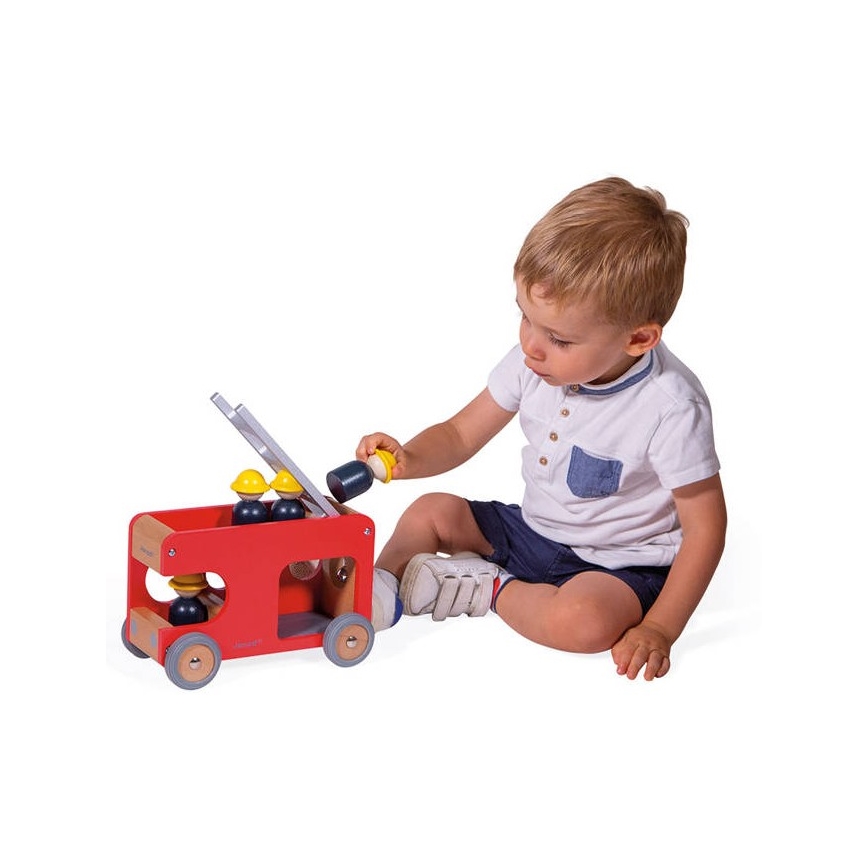 Janod - Wooden fire truck BOLID