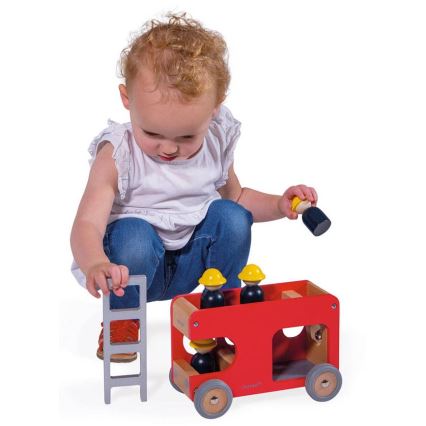 Janod - Wooden fire truck BOLID