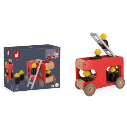 Janod - Wooden fire truck BOLID