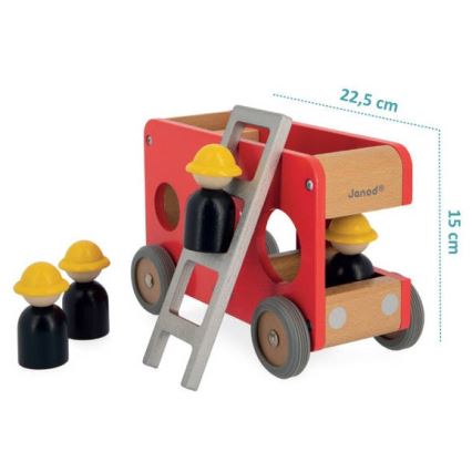 Janod - Wooden fire truck BOLID