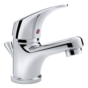 JIKA H3111N10041111 - Kran till handfat + avlopp med bräddavlopp TALAS 12,3 cm skinande krom
