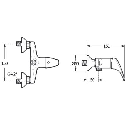 JIKA H3311N70044001 - Dushkran TALAS skinande krom
