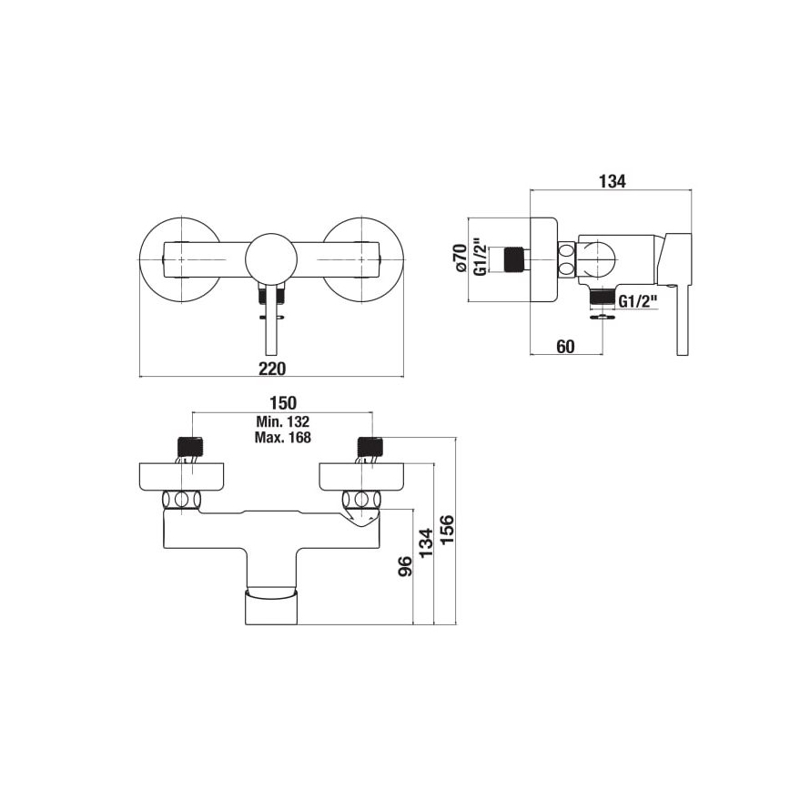 JIKA H3312F70044001 - Dushkran MIO skinande krom