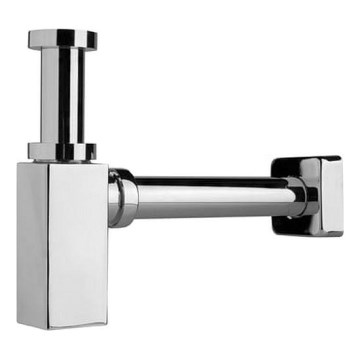JIKA H3747300040001 - Vinklad vattenlås CUBITO skinande krom