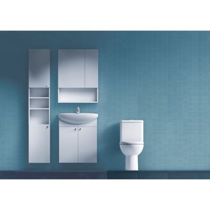 JIKA H4532410383041 - Spegelskåp med en hylla LYRA 80x60 cm vit
