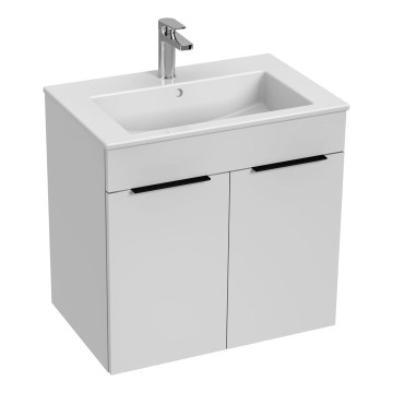 JIKA H4536011763001 - Badrumsskåp med handfat CUBE 60,7x65 cm vit