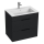 JIKA H4536021763521 - Badrumsskåp med handfat CUBE 60,7x65 cm svart