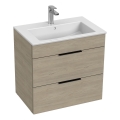 JIKA H4536021765141 - Badrumsskåp med handfat CUBE 60,7x65 cm ask