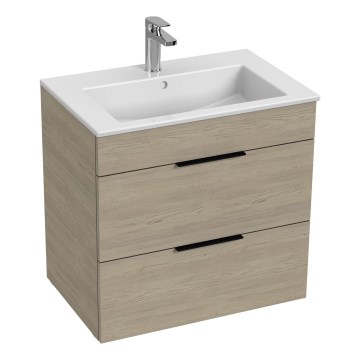 JIKA H4536021765141 - Badrumsskåp med handfat CUBE 60,7x65 cm ask