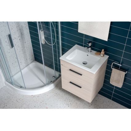 JIKA H4536021765141 - Badrumsskåp med handfat CUBE 60,7x65 cm ask