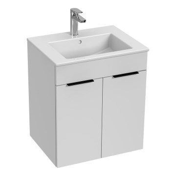 JIKA H4536111763001 - Badrumsskåp med handfat CUBE 60,7x55 cm vit
