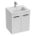 JIKA H4536111763001 - Badrumsskåp med handfat CUBE 60,7x55 cm vit