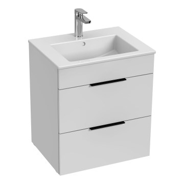 JIKA H4536121763001 - Badrumsskåp med handfat CUBE 60,7x55 cm vit