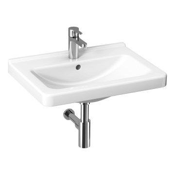 JIKA H8104230001041 - Vögghängt handfat CUBITO 60x45 cm keramik/vit