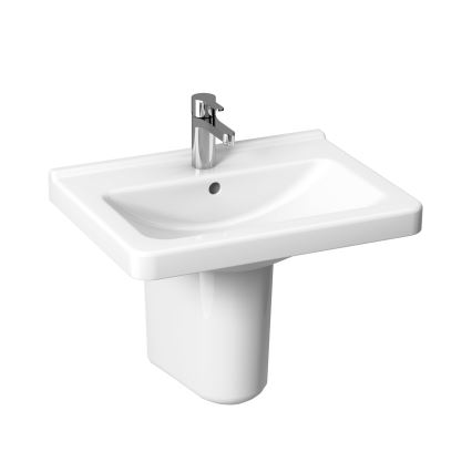 JIKA H8104230001041 - Vögghängt handfat CUBITO 60x45 cm keramik/vit