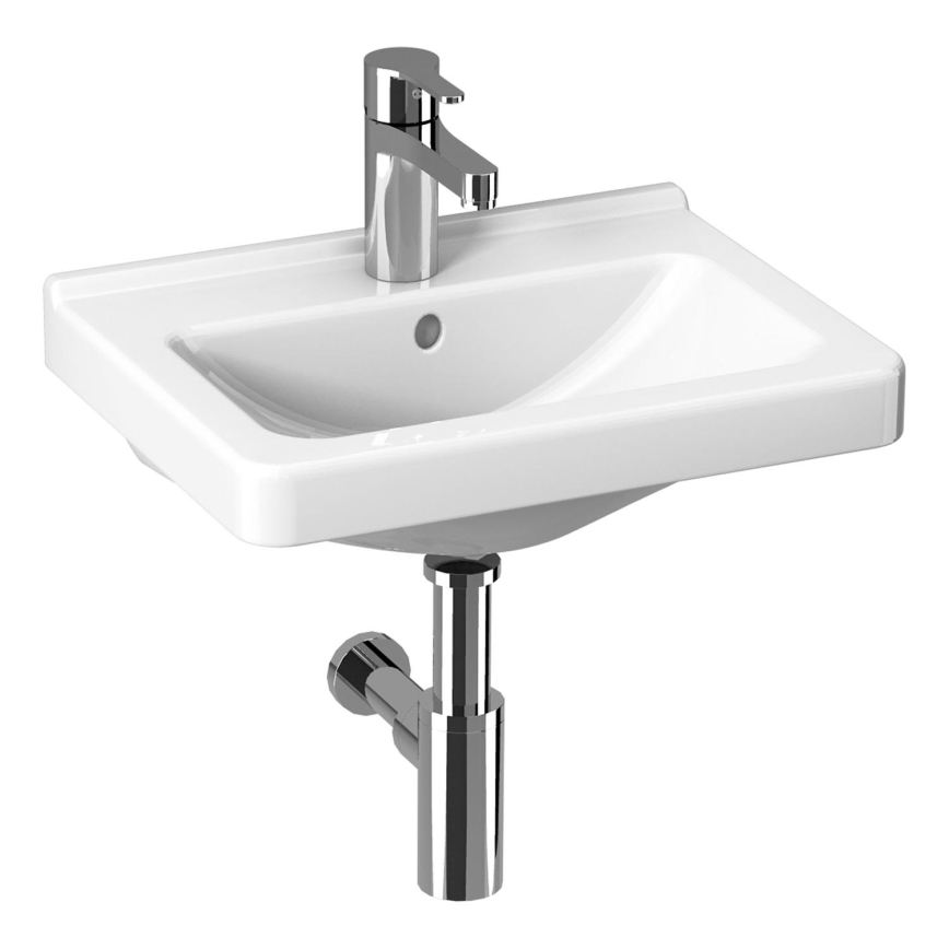 JIKA H8114220001041 - Vögghängt handfat CUBITO 45x34 cm keramik/vit