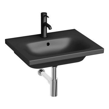 JIKA H8127127161041 - Vögghängt handfat MIO 55x45 cm keramik/matt svart