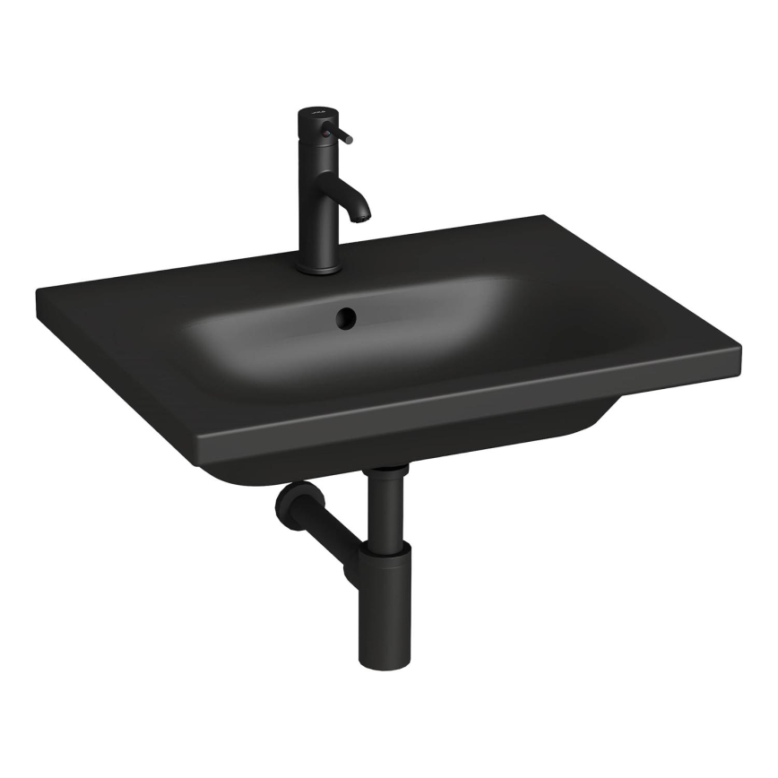 JIKA H8127137161041 - Vögghängt handfat MIO 60x45 cm keramik/matt svart