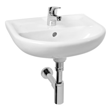JIKA H8153820001041 - Vögghängt handfat LYRA 45x37 cm keramik/vit