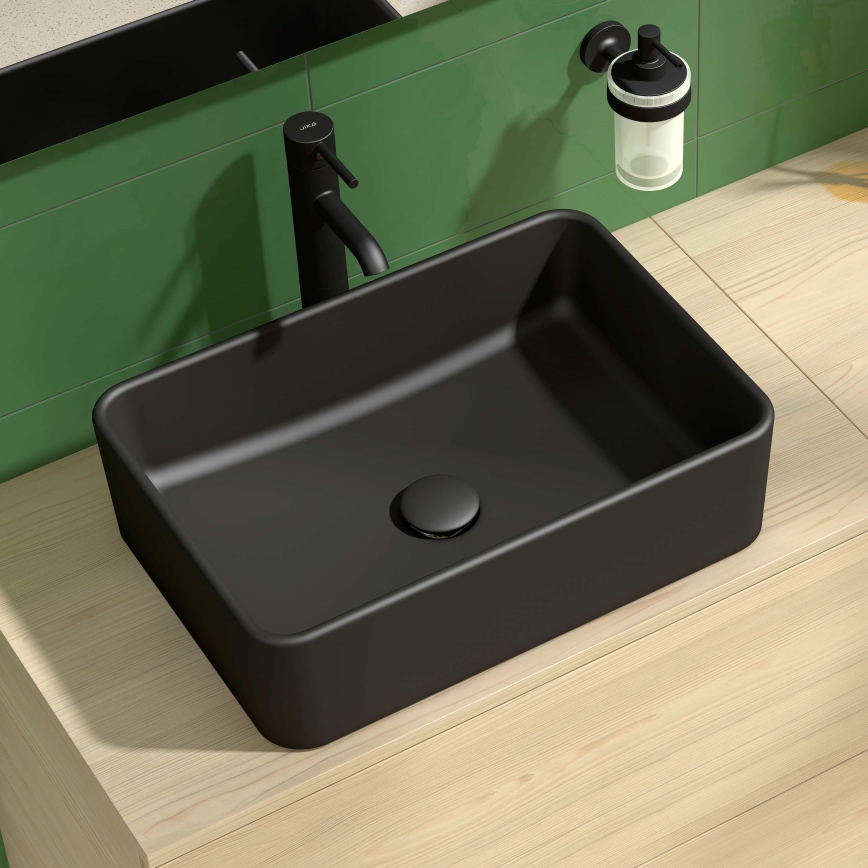 JIKA H8184237161121 - Bänkvask CUBITO 50x35 cm keramik/matt svart