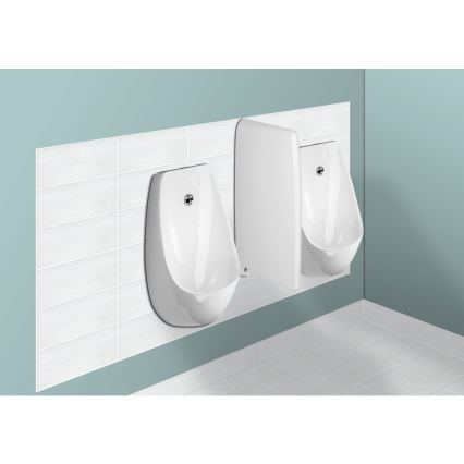 JIKA H8411010004871 - Urinoar med sensor DOMINO 24V bakre inlopp, bakre avfall keramik/vit