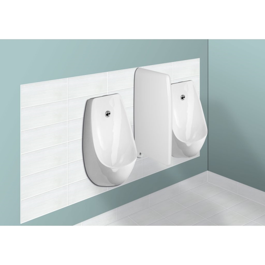 JIKA H8411010004871 - Urinoar med sensor DOMINO 24V bakre inlopp, bakre avfall keramik/vit