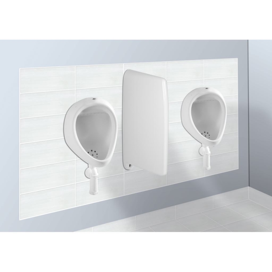 JIKA H8441000004401 - Urinoar KORINT med sidoinlopp, bottenavlopp keramik/vit
