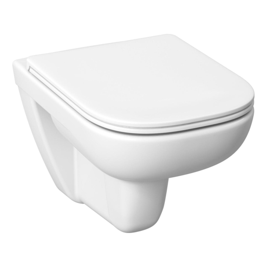 JIKA H8666140000001 - Vägghängd WC DEEP keramik/vit + toalettsits SoftClose DEEP duroplast/vit