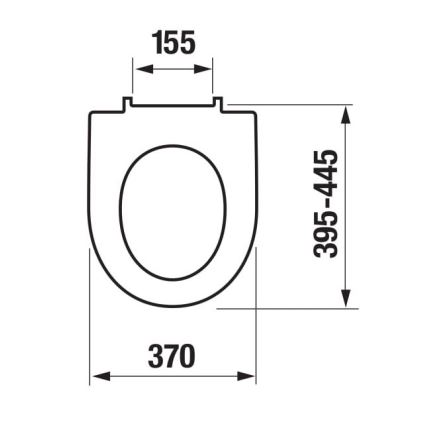 JIKA H8903850000631 - Toalettsits SoftClose LYRA duroplast/vit