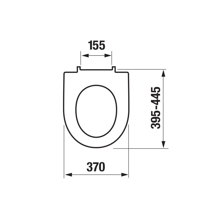 JIKA H8903850000631 - Toalettsits SoftClose LYRA duroplast/vit