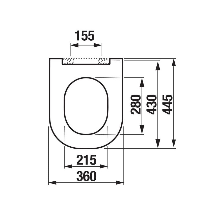 JIKA H8917150000631 - Toalettsits MIO duroplast/vit