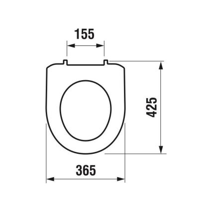 JIKA H8933870000001 - Toalettsits LYRA termoplast/vit
