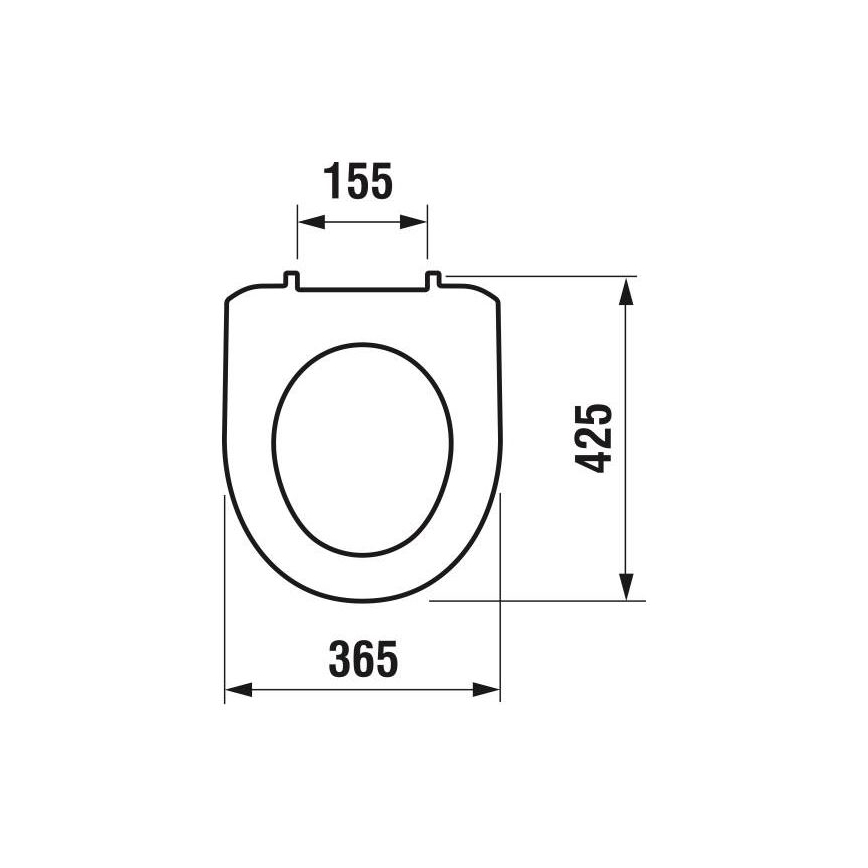 JIKA H8933870000001 - Toalettsits LYRA termoplast/vit