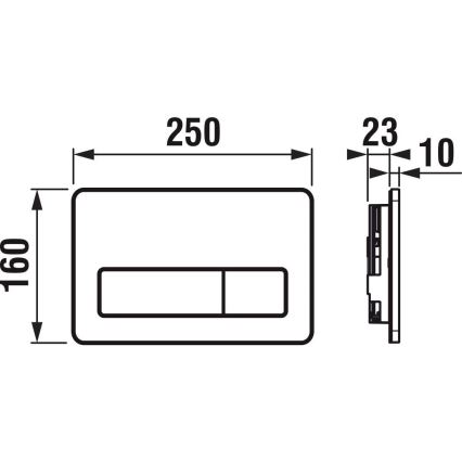 JIKA H8936620000001 - Spolknapp DUAL PRO vit