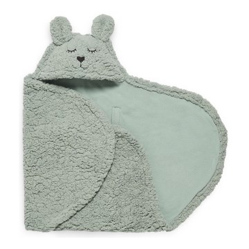 Jollein - Inlindningsfilt fleece Bunny 100x105 cm Ash Green